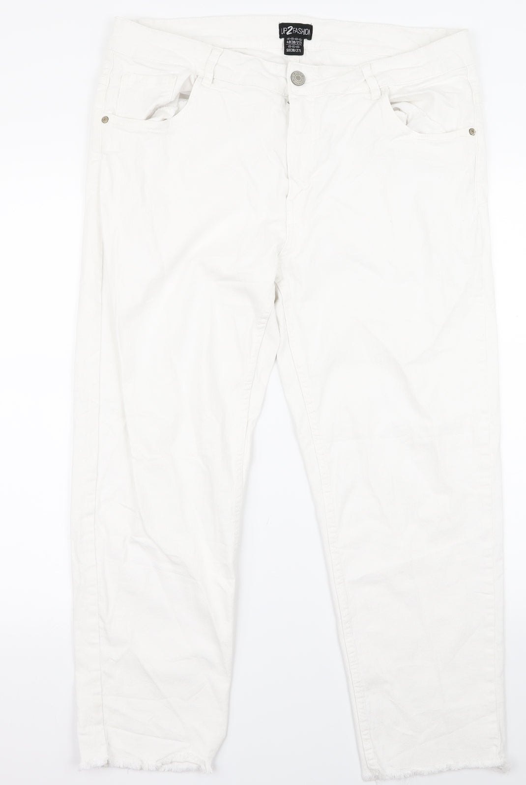 up 2 fashion Womens White   Bootcut Jeans Size 34 L25 in