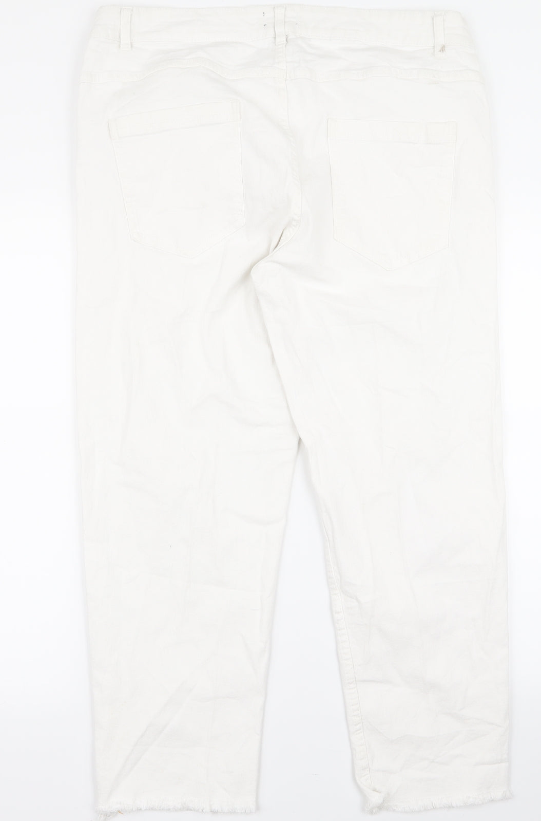 up 2 fashion Womens White   Bootcut Jeans Size 34 L25 in