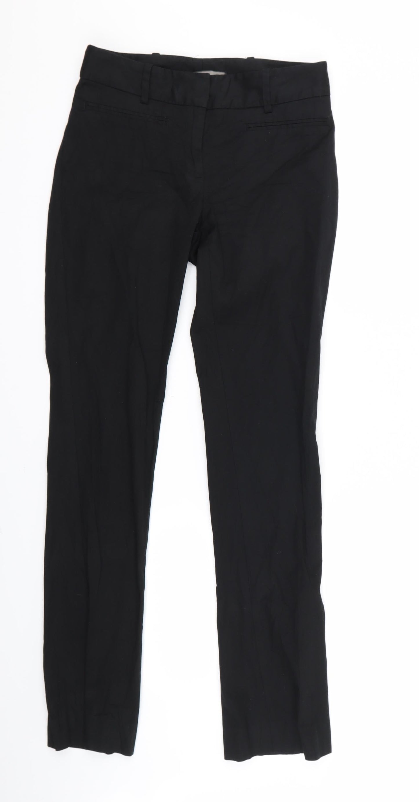 Womens UK Size 28 Zara Regular Fit  Black Trousers