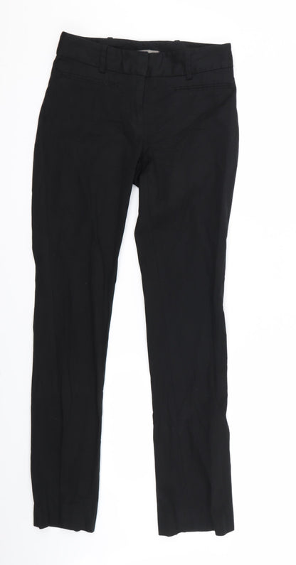 Womens UK Size 28 Zara Regular Fit  Black Trousers