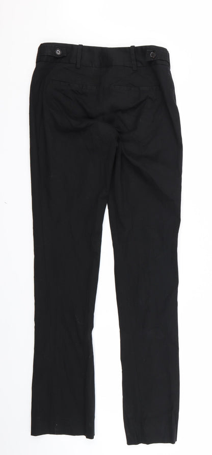 Womens UK Size 28 Zara Regular Fit  Black Trousers