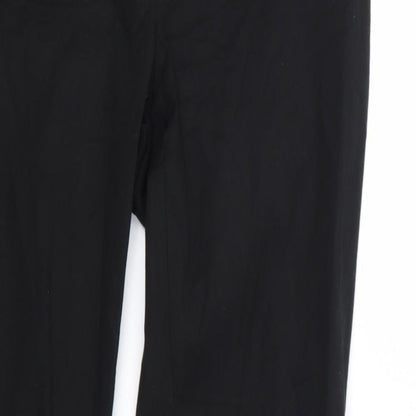 Womens UK Size 28 Zara Regular Fit  Black Trousers