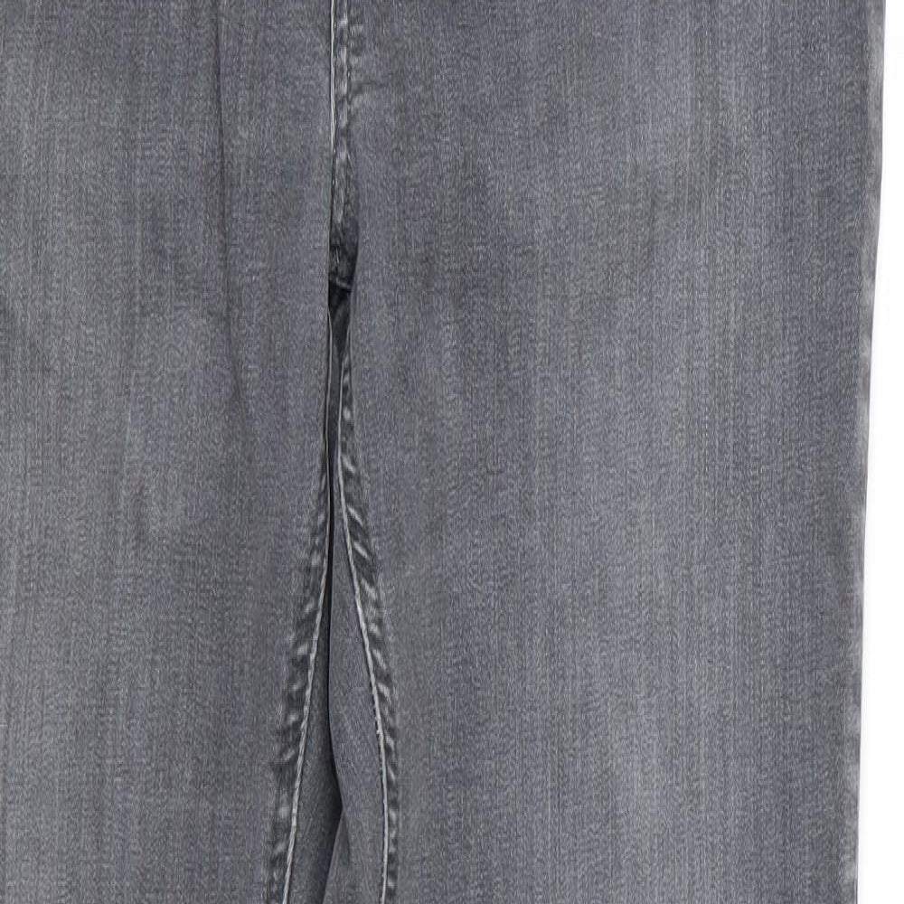 preunna Womens Grey  Rayon Skinny Jeans Size 14 L32 in - v