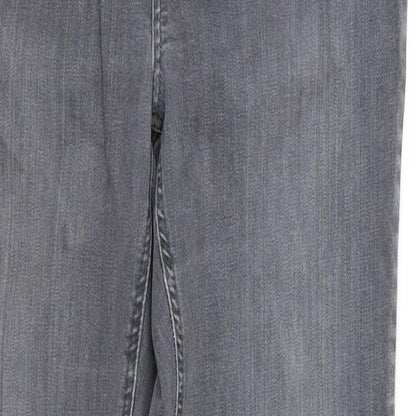 preunna Womens Grey  Rayon Skinny Jeans Size 14 L32 in - v
