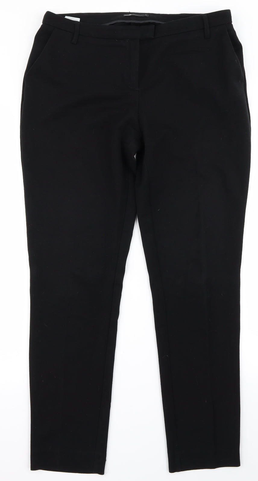 Womens UK Size 32 Preworn Regular Fit  Black Trousers