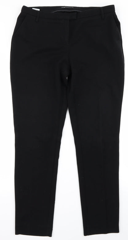 Womens UK Size 32 Preworn Regular Fit  Black Trousers