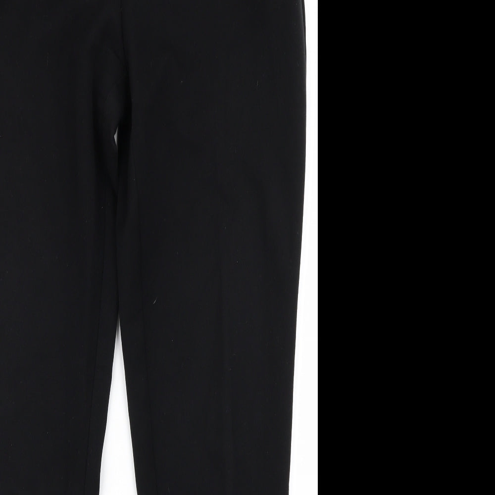 Womens UK Size 32 Preworn Regular Fit  Black Trousers
