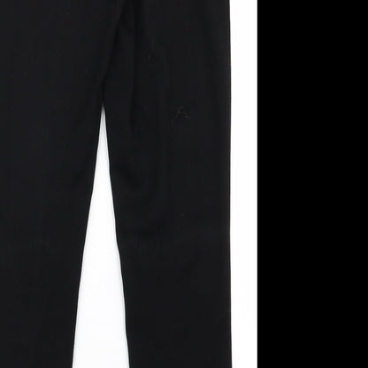 Womens UK Size 32 Preworn Regular Fit  Black Trousers