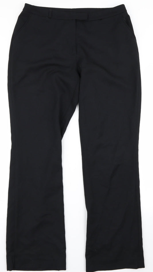 TU Womens Black   Trousers  Size 12 L30 in