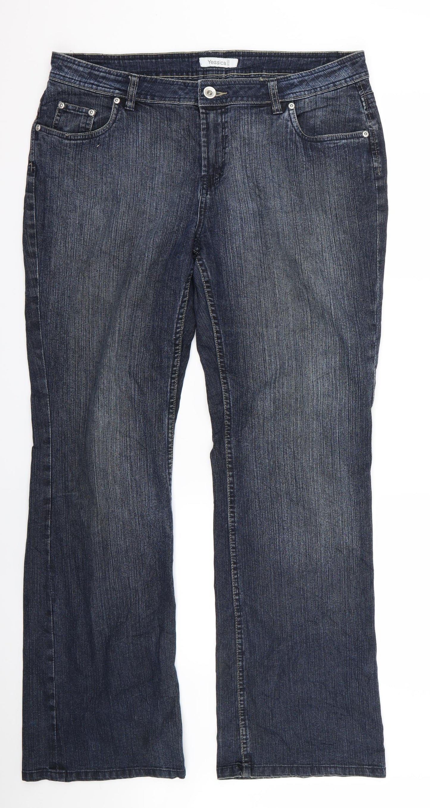 Yessica Womens Beige   Bootcut Jeans Size 40 L29 in