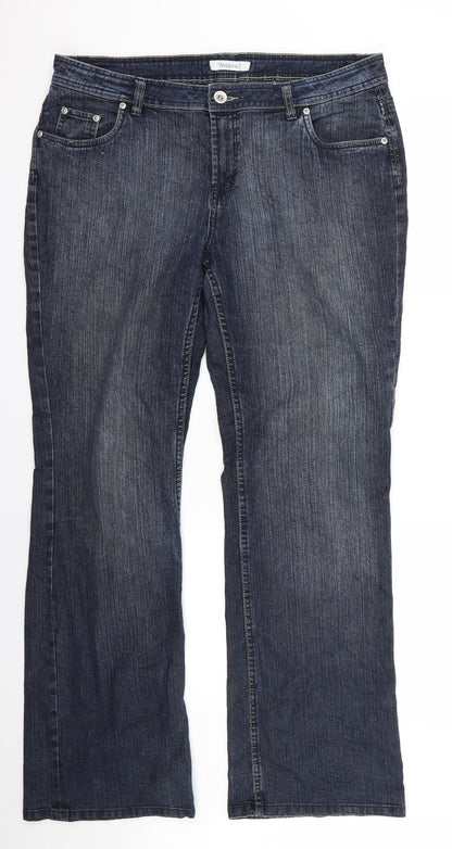 Yessica Womens Beige   Bootcut Jeans Size 40 L29 in