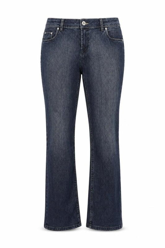Womens UK Size 40 Yessica Regular Fit Bootcut Beige Jeans