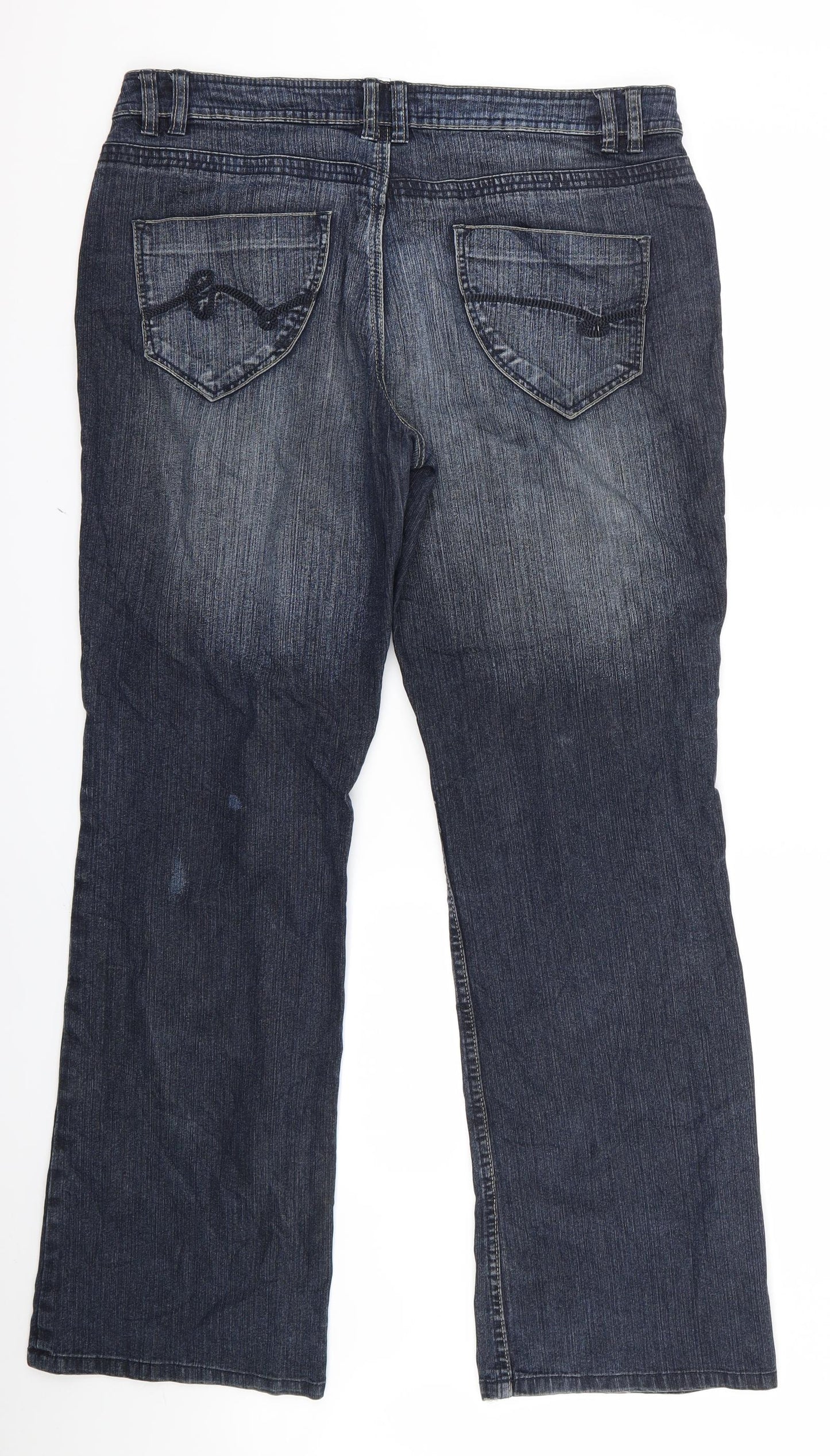 Yessica Womens Beige   Bootcut Jeans Size 40 L29 in