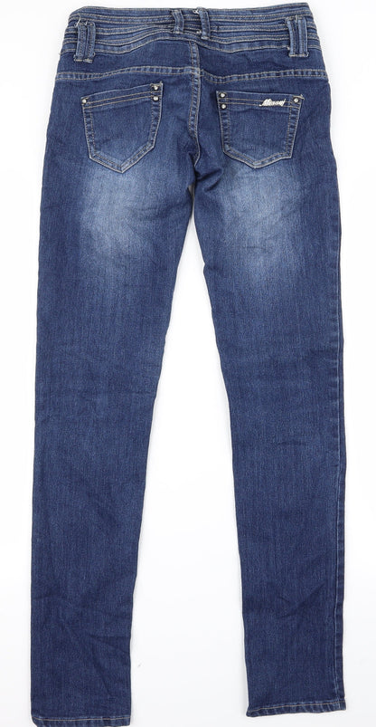 Womens UK Size 38 Preworn Regular Fit Skinny Blue Jeans