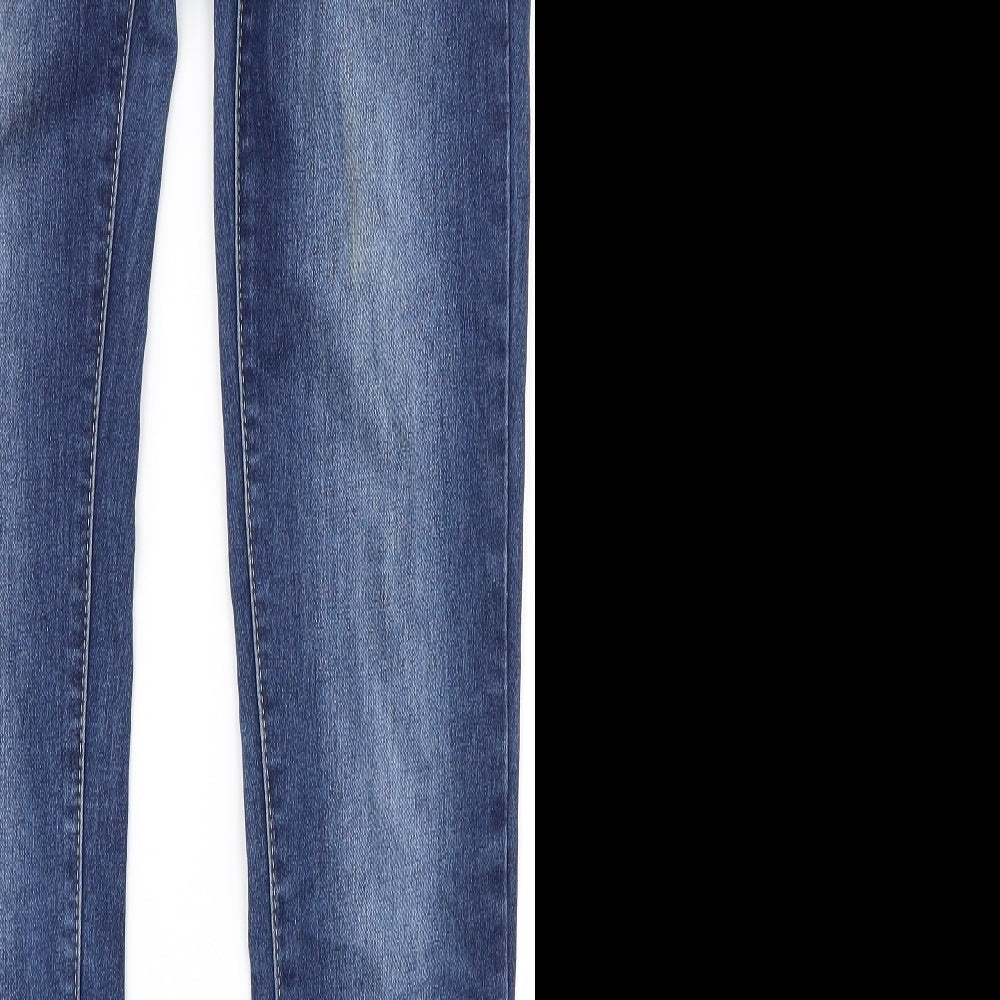 Womens UK Size 38 Preworn Regular Fit Skinny Blue Jeans