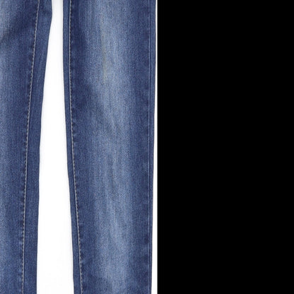 Womens UK Size 38 Preworn Regular Fit Skinny Blue Jeans