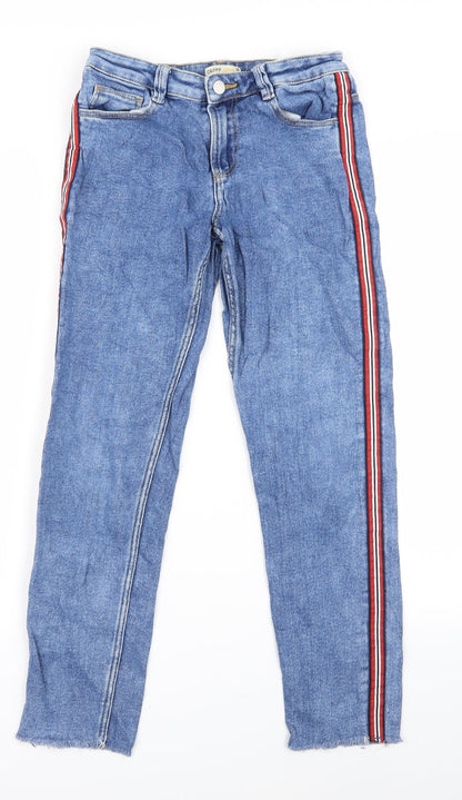 crop Womens Blue   Skinny Jeans Size 36 L24 in - v