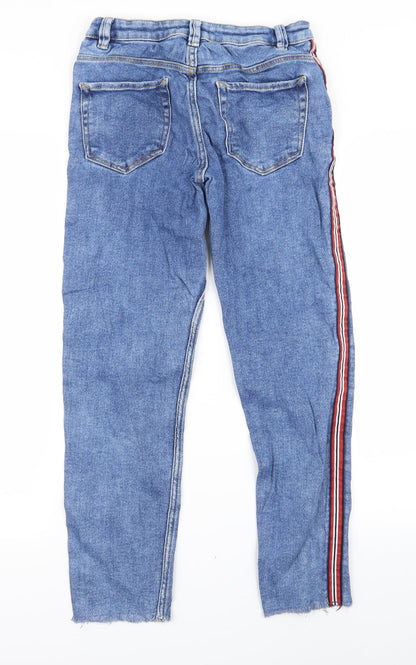 crop Womens Blue   Skinny Jeans Size 36 L24 in - v