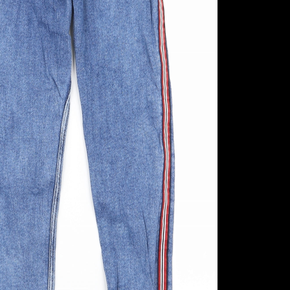 crop Womens Blue   Skinny Jeans Size 36 L24 in - v