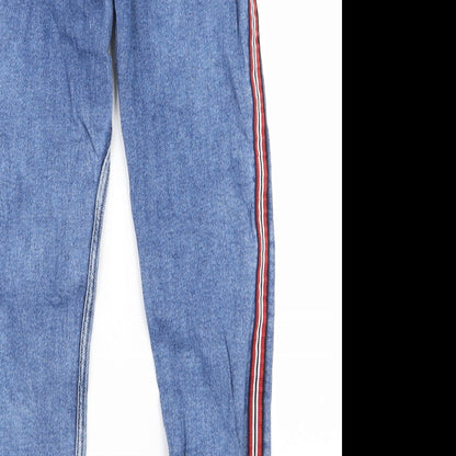 crop Womens Blue   Skinny Jeans Size 36 L24 in - v