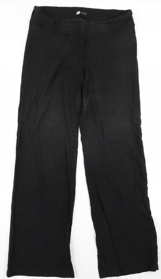 ORSAY Womens Black   Trousers  Size 40 L27 in - v