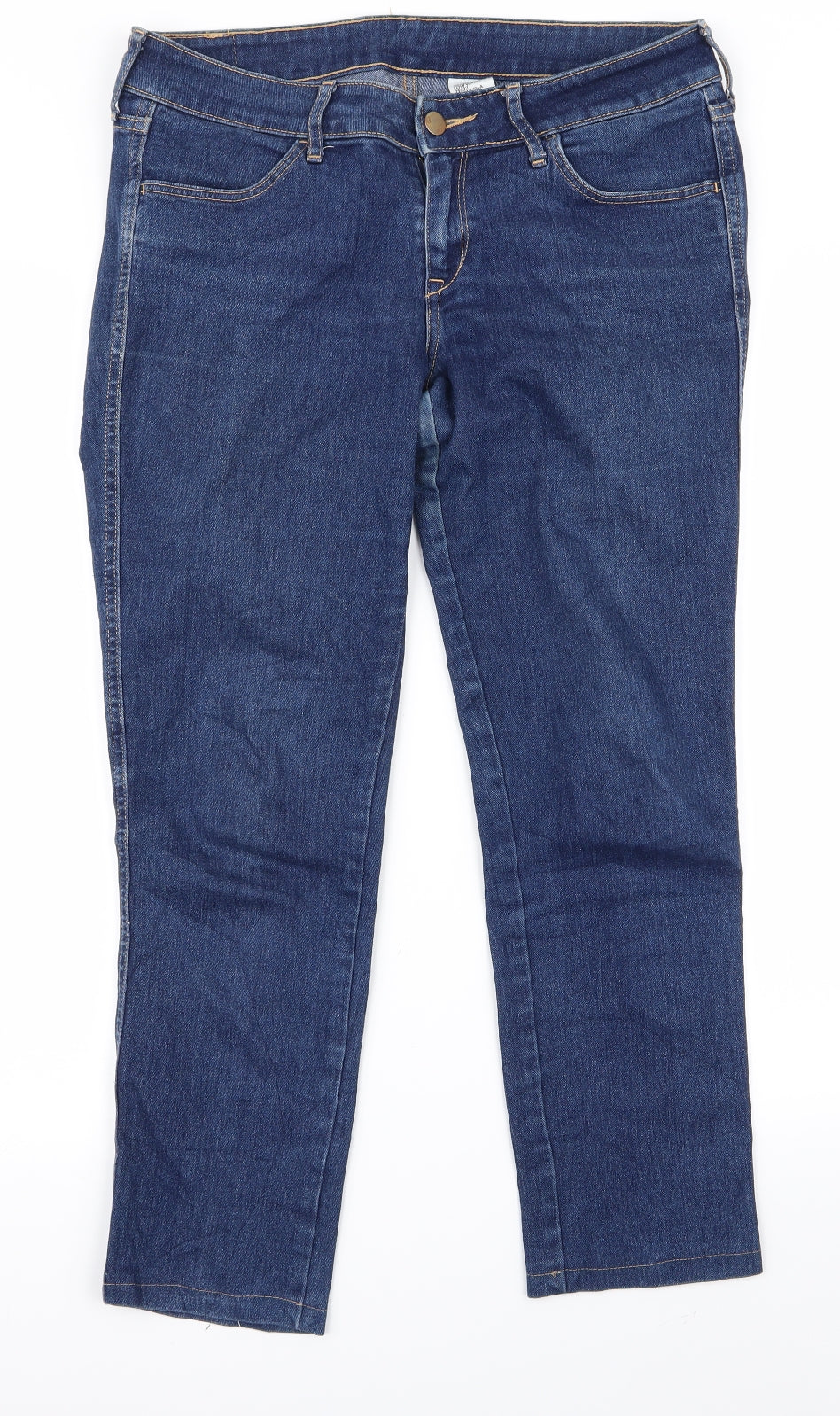 Womens UK Size 29 Preworn Regular Fit Bootcut Blue Jeans