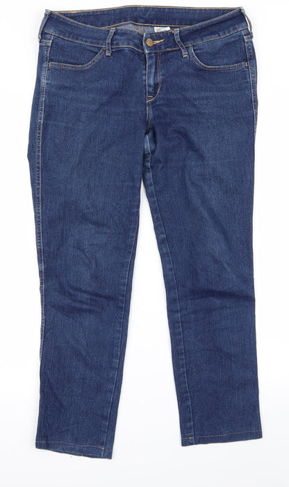 Womens UK Size 29 Preworn Regular Fit Bootcut Blue Jeans
