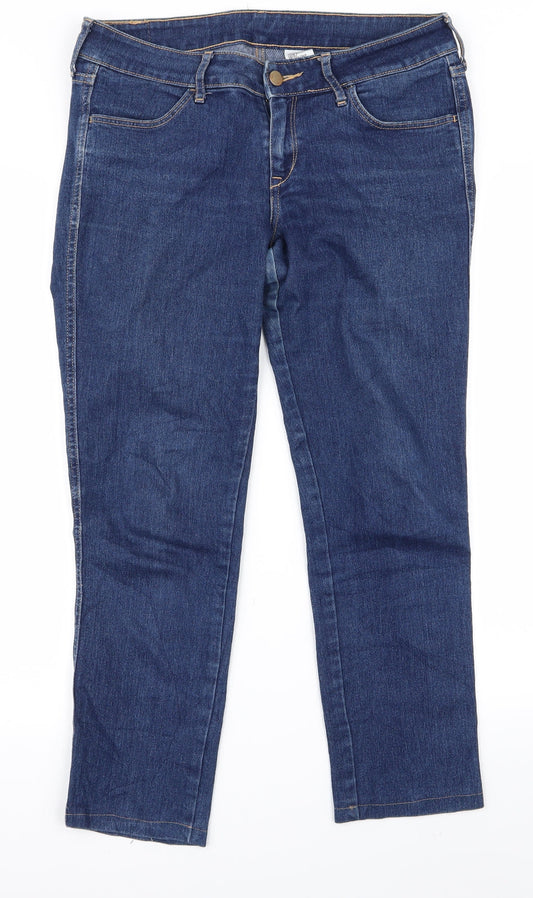 Womens UK Size 29 Preworn Regular Fit Bootcut Blue Jeans