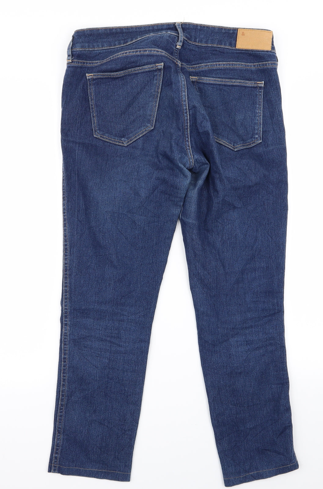 Womens UK Size 29 Preworn Regular Fit Bootcut Blue Jeans