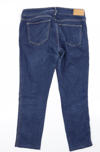 Womens UK Size 29 Preworn Regular Fit Bootcut Blue Jeans