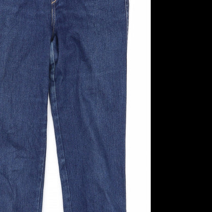 Womens UK Size 29 Preworn Regular Fit Bootcut Blue Jeans
