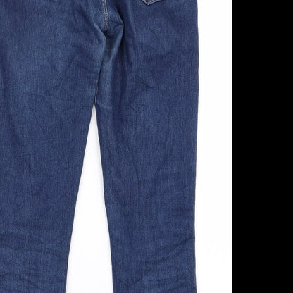 Womens UK Size 29 Preworn Regular Fit Bootcut Blue Jeans