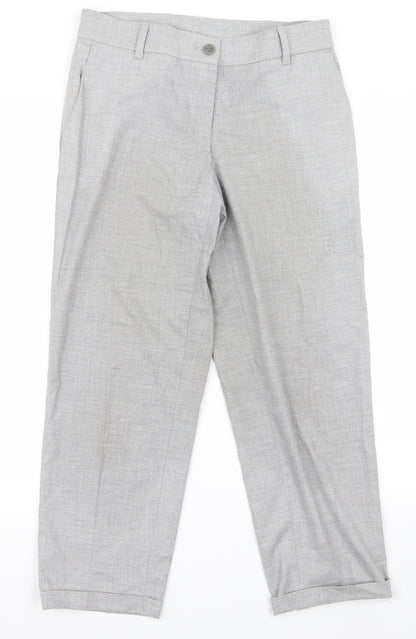 Womens UK Size 30 Preworn Regular Fit  Grey Trousers