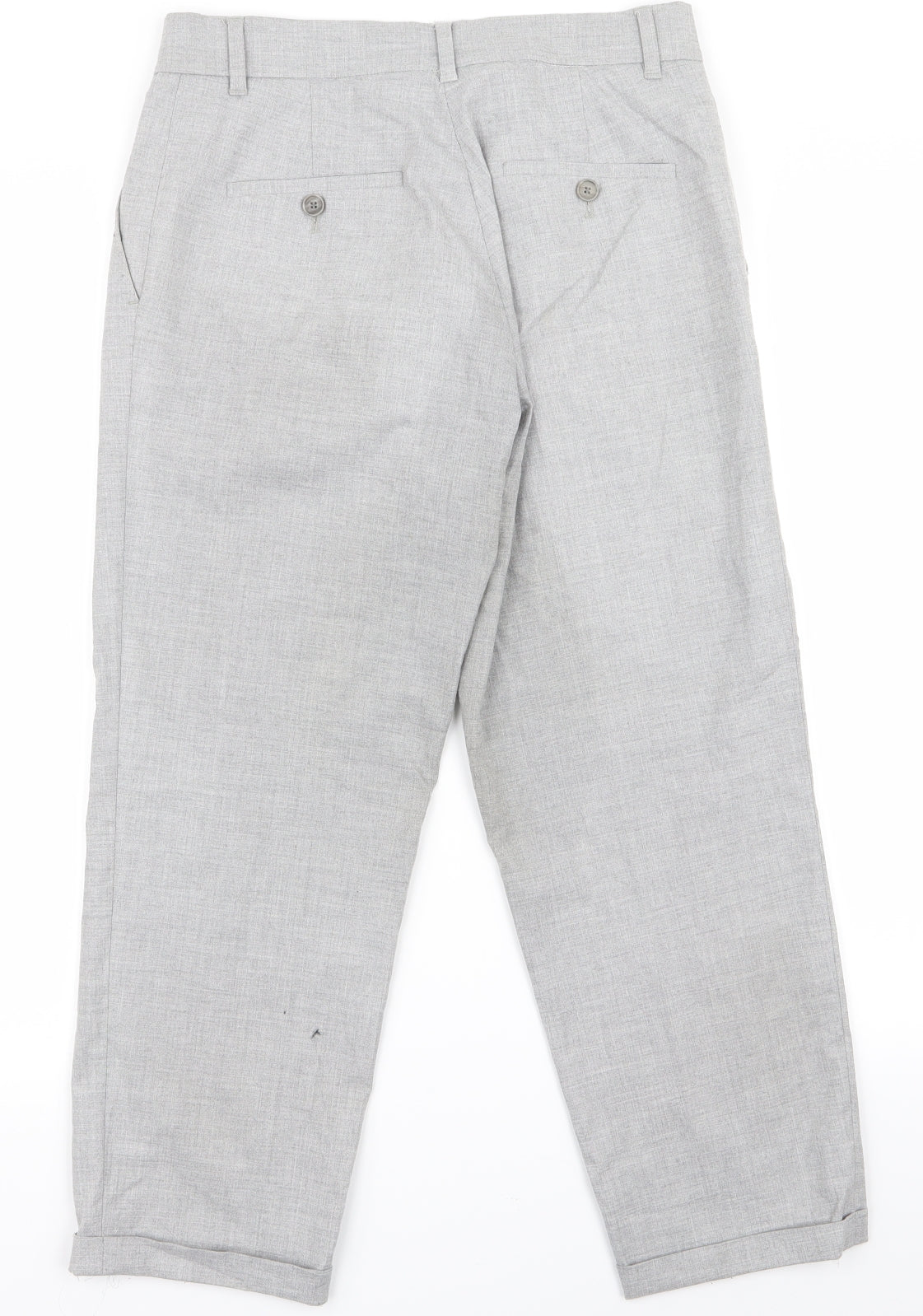 Womens UK Size 30 Preworn Regular Fit  Grey Trousers