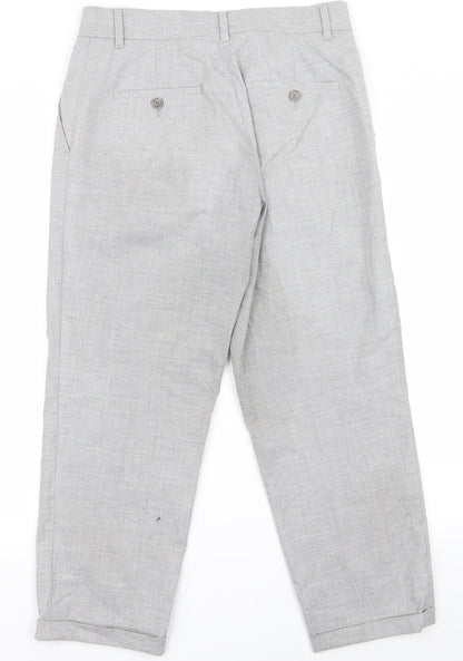 Womens UK Size 30 Preworn Regular Fit  Grey Trousers