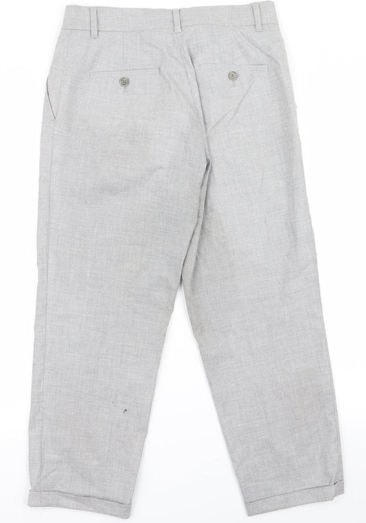Womens UK Size 30 Preworn Regular Fit  Grey Trousers