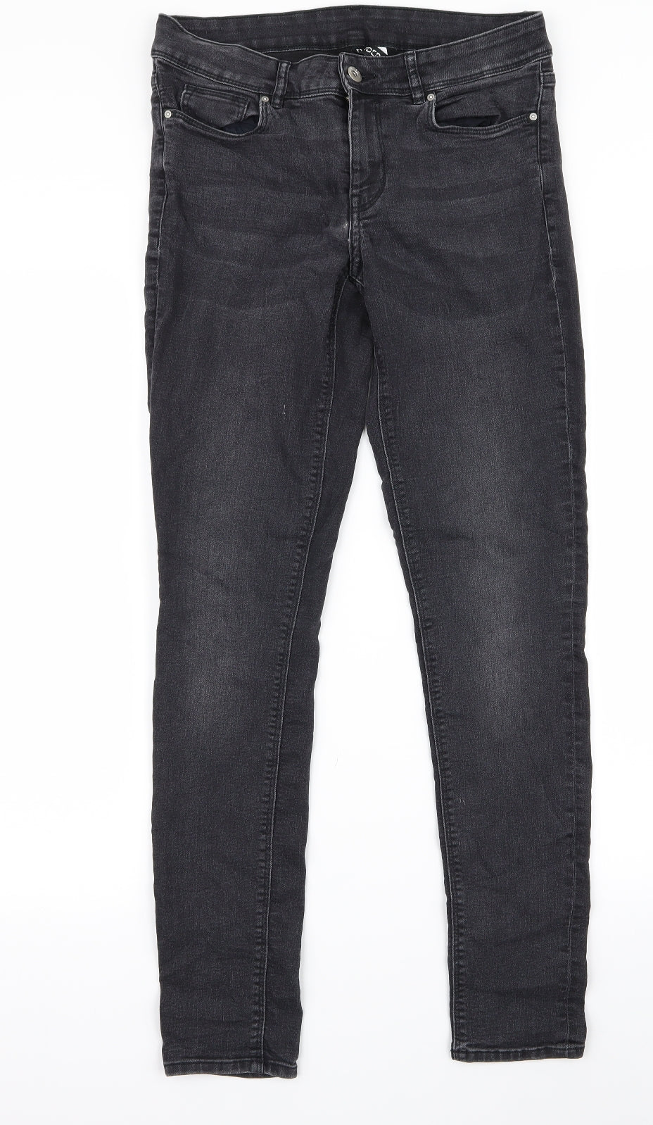 Womens UK Size 27 in Divided Regular Fit Skinny Grey Jeans
