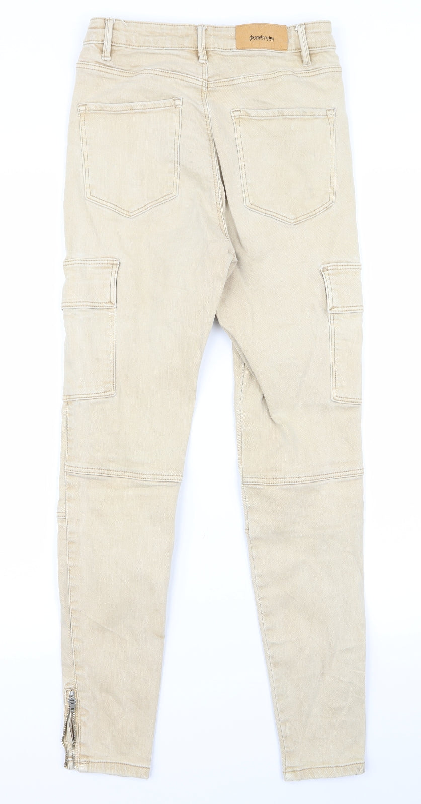 Womens UK Size 6 Preworn Regular Fit Snow Pants Beige Trousers