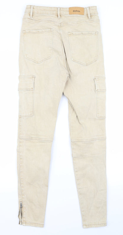 Womens UK Size 6 Preworn Regular Fit Snow Pants Beige Trousers