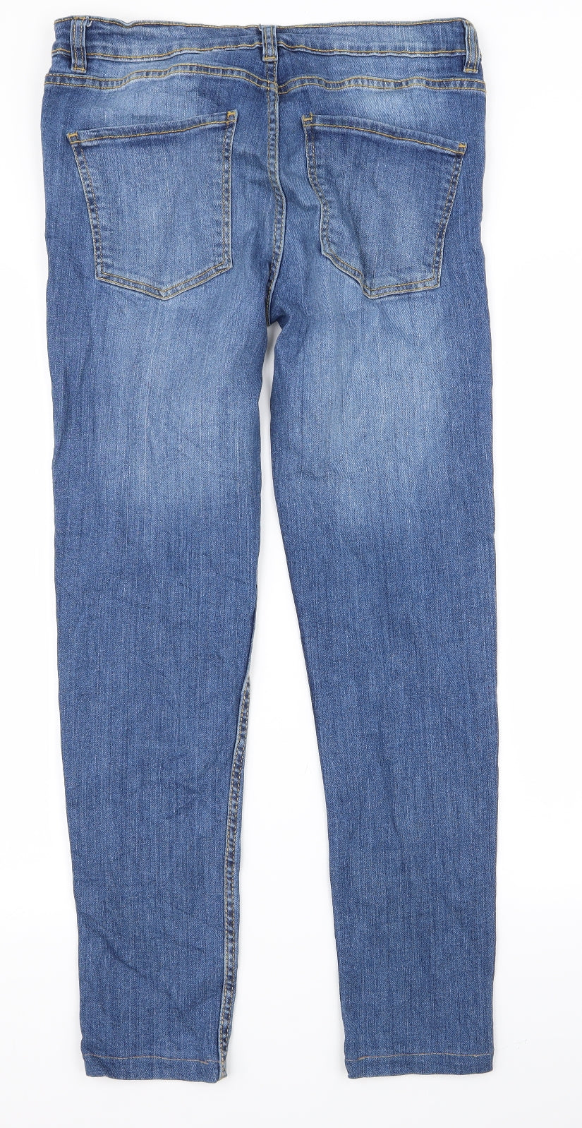 Club Womens Blue  Rayon Skinny Jeans Size 28 L26 in