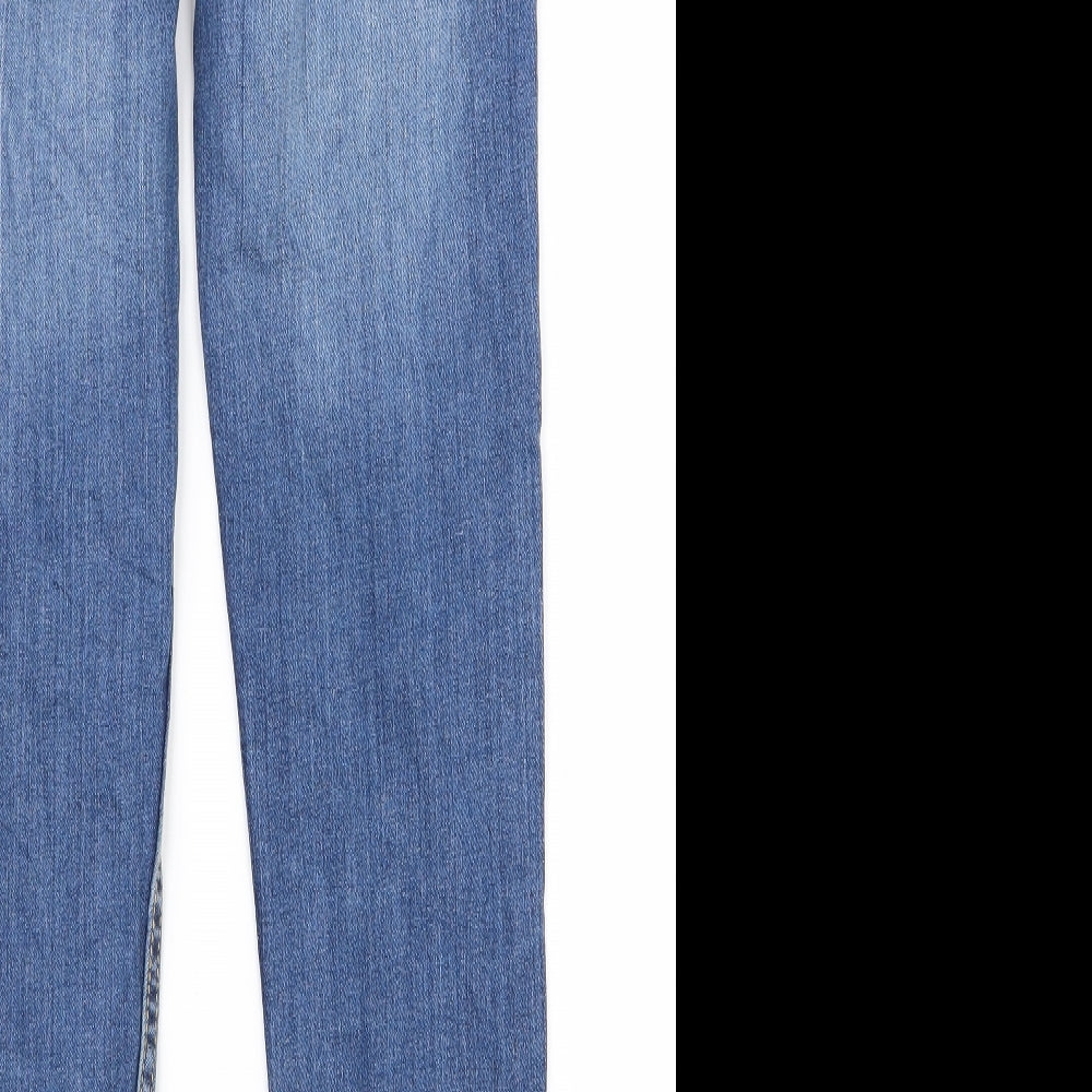 Club Womens Blue  Rayon Skinny Jeans Size 28 L26 in