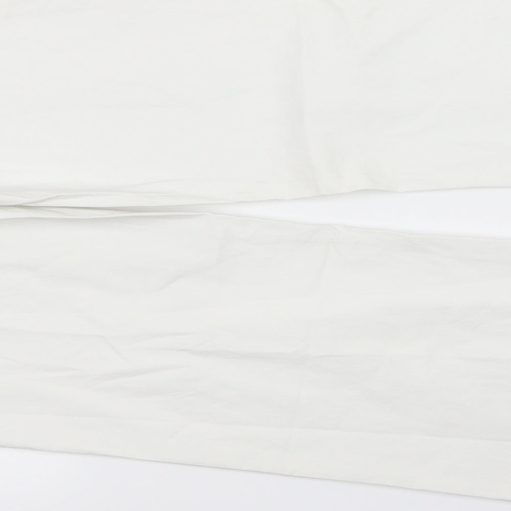 La Bella Womens White   Trousers  Size 14 L26 in