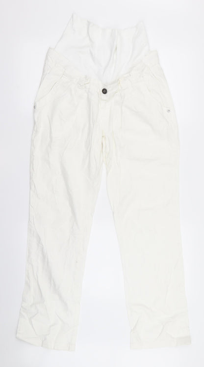 nopp;es Womens White   Trousers  Size S L26 in
