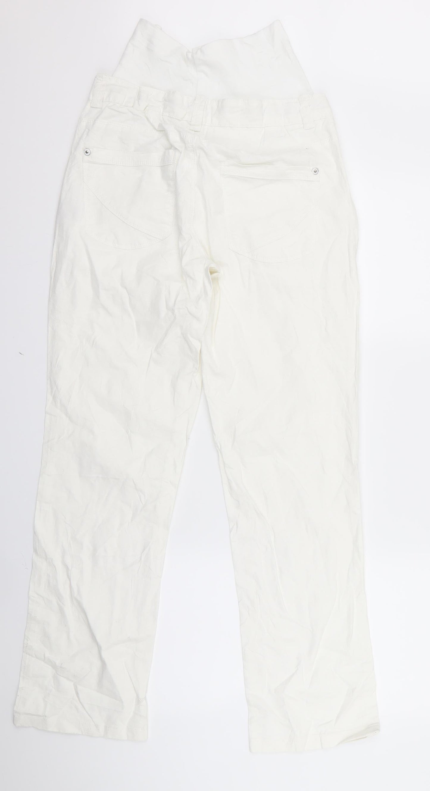 nopp;es Womens White   Trousers  Size S L26 in