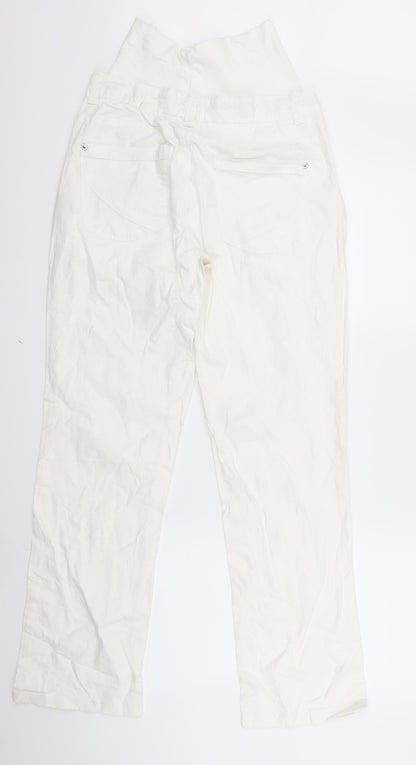 nopp;es Womens White   Trousers  Size S L26 in