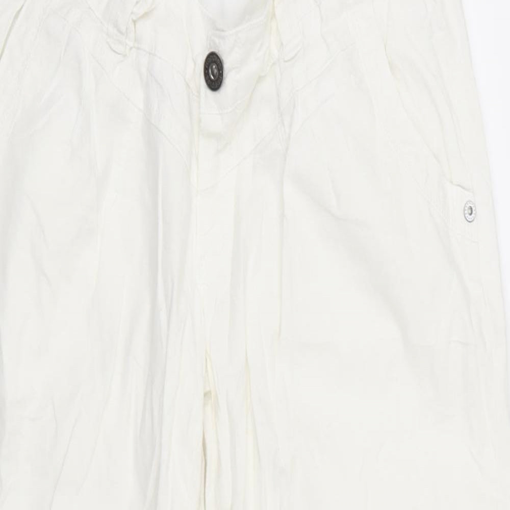 nopp;es Womens White   Trousers  Size S L26 in