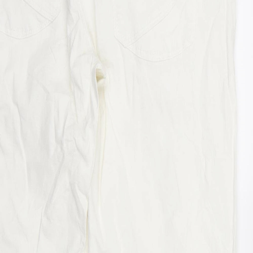 nopp;es Womens White   Trousers  Size S L26 in