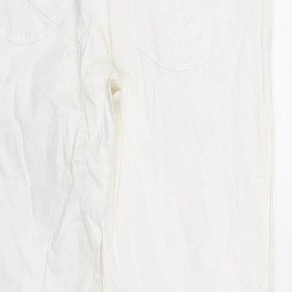 nopp;es Womens White   Trousers  Size S L26 in