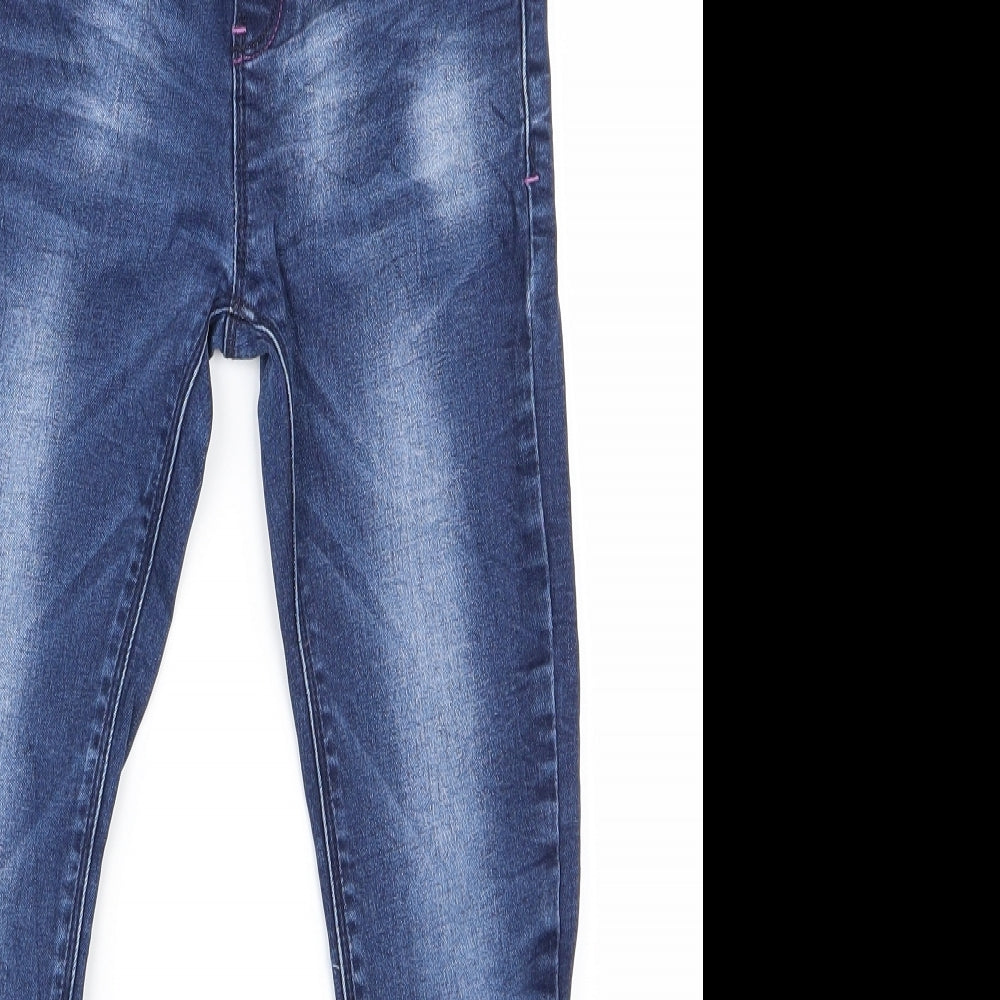 Womens UK Size 8 Preworn Regular Fit Skinny Blue Jeans