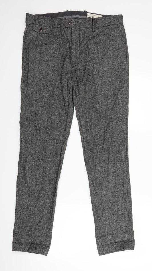 Womens UK Size 34 in H&M Regular Fit  Grey Trousers